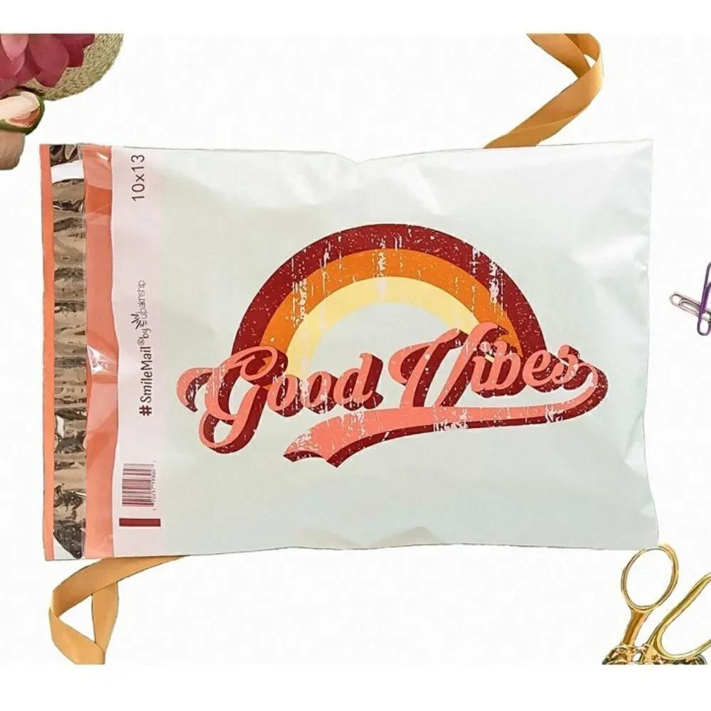 Poly mailers mix sizes 35 poly mailers 35 stickers good Vibes mode